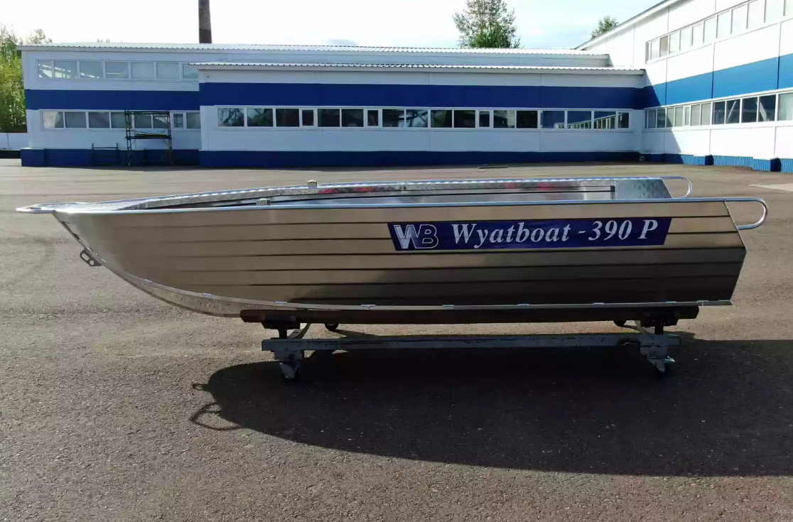 Алюминиевая лодка Wyatboat-390РМ увеличенный борт в Стерлитамаке