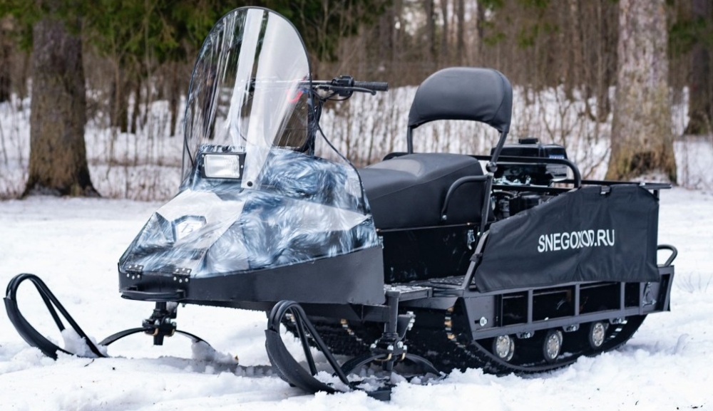 Миниснегоход Бурлак Егерь Экспедитор 18.5 л.с. , реверс, тормоз, капот белый в Стерлитамаке