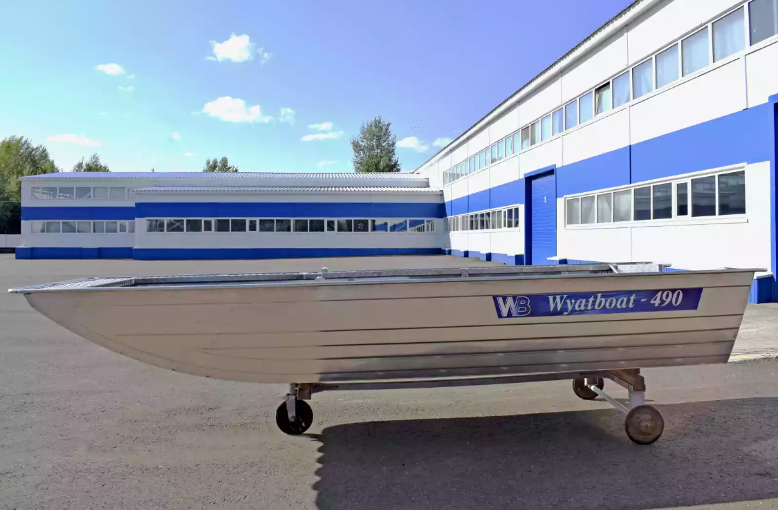 Алюминиевая лодка Wyatboat-490 Jonboat в Стерлитамаке