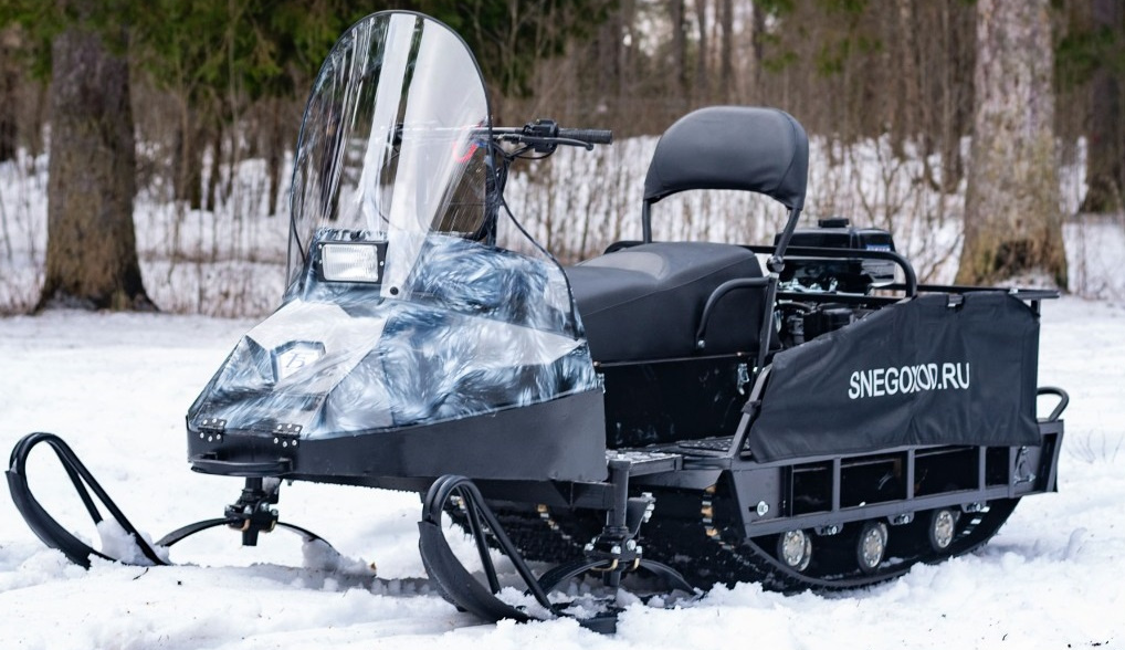 Миниснегоход Бурлак Егерь Экспедитор 18.5 л.с. , реверс, тормоз, капот белый в Стерлитамаке