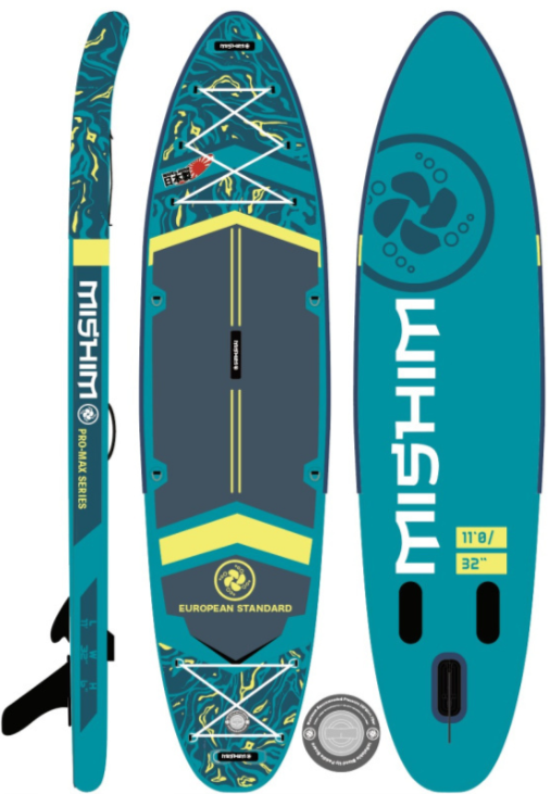 SUP (САП) Доска MISHIMO PRO-MAX Light Teal 11’ (335см) в Стерлитамаке