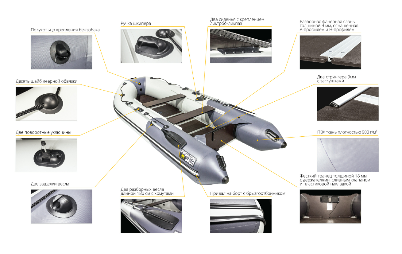 Лодка Ривьера Компакт 3600 СК в Стерлитамаке