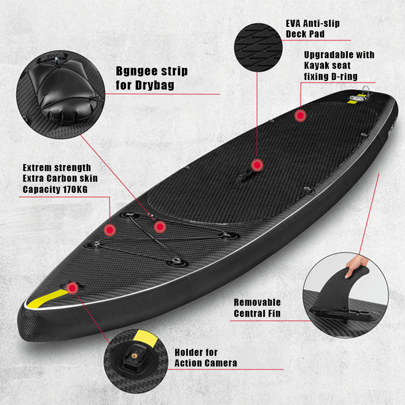 SUP (САП) ДОСКА MISHIMO CARBON DARKSIDE 10.6’ (325СМ) в Стерлитамаке