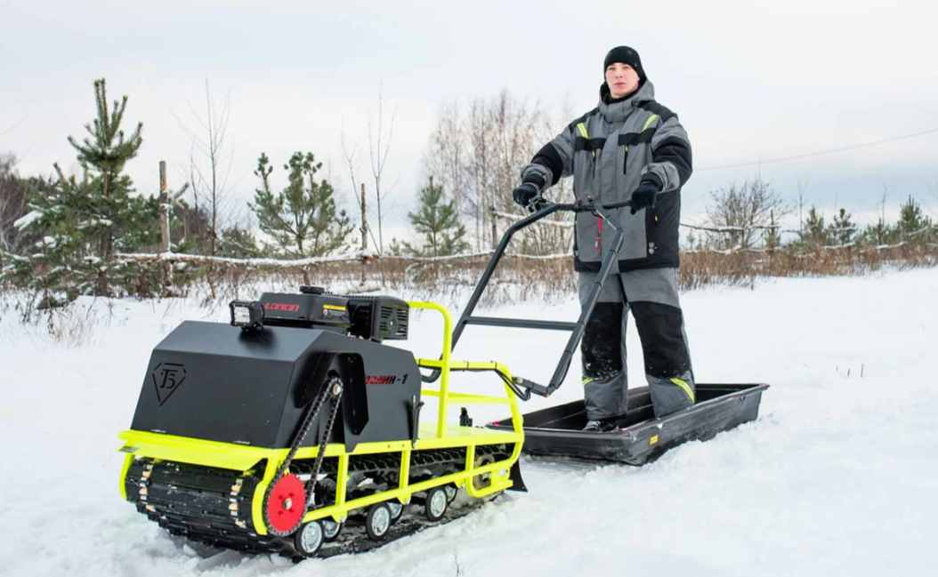 Мотобуксировщик Бурлак ХОЗЯИН-1 (капот ткань) в Стерлитамаке