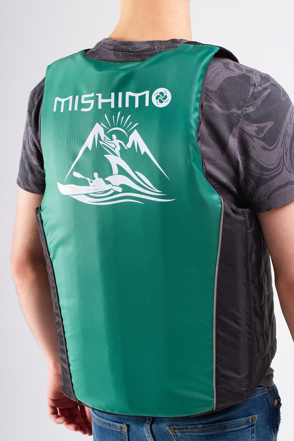 Жилет спасательный MISHIMO PRO Премиум качества Черно-зеленый в Стерлитамаке