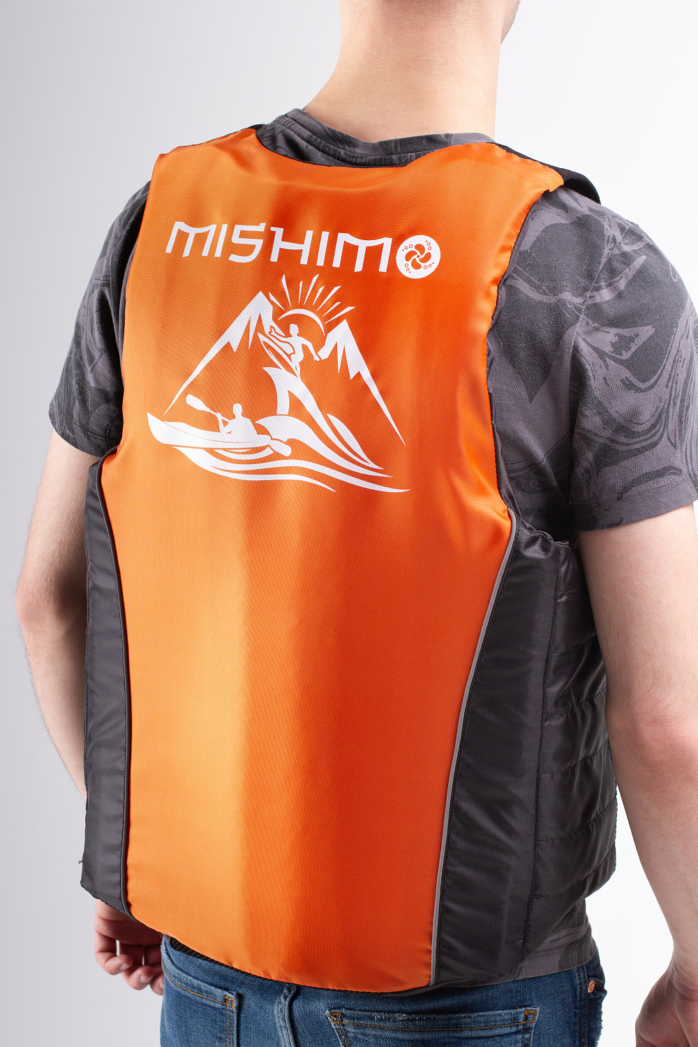 Жилет спасательный MISHIMO PRO Премиум качества Черно-оранжевый в Стерлитамаке
